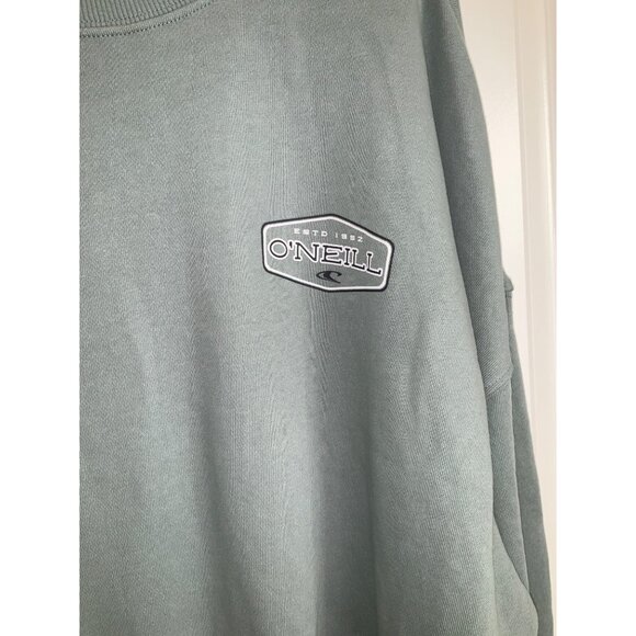 O'Neill Moment crop Pullover fleece Green sweatshirt NWOT size Medium - Picture 4 of 6